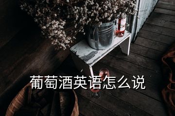 葡萄酒英語怎么說