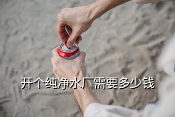 開個純凈水廠需要多少錢