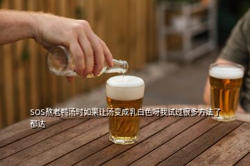 SOS熬老鴨湯時如果讓湯變成乳白色呀我試過很多方法了都達