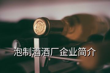 泡制酒酒廠企業(yè)簡(jiǎn)介