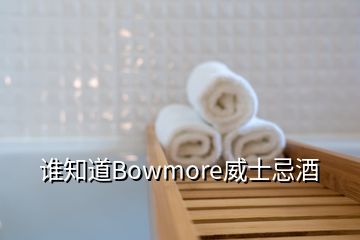 誰知道Bowmore威士忌酒