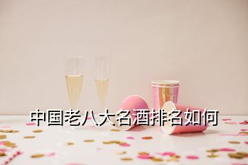 中國老八大名酒排名如何