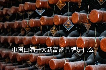 中國白酒十大新高端品牌是什么