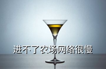 進(jìn)不了農(nóng)場網(wǎng)絡(luò)很慢