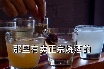 那里有賣正宗燒酒的