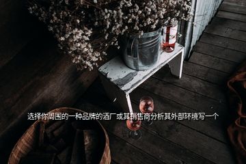 選擇你周圍的一種品牌的酒廠或其銷售商分析其外部環(huán)境寫一個